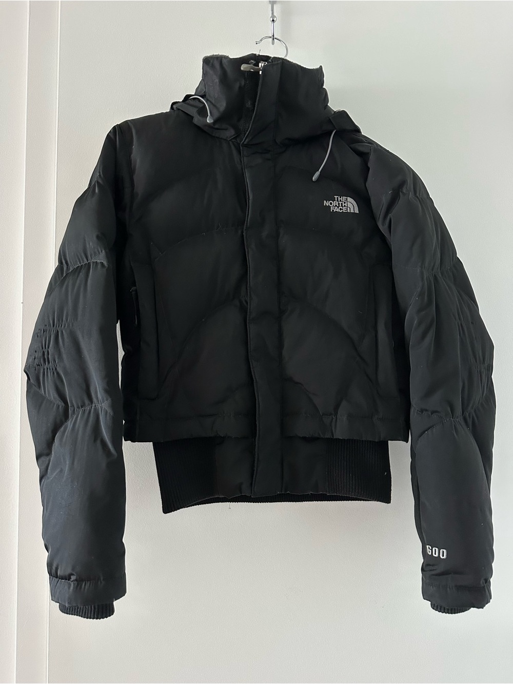The North Face Women's Black 600 Insulated Puffer Jacket Fur Hood XS